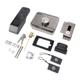 Door Smart Lock Keyless Entry Lock Fingerprint Password Card and Key Unlock IP66 Waterproof Smart Entry Lock for Outdoor Courtyard