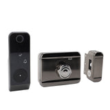Door Smart Lock Keyless Entry Lock Fingerprint Password Card and Key Unlock IP66 Waterproof Smart Entry Lock for Outdoor Courtyard