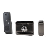 Door Smart Lock Keyless Entry Lock Fingerprint Password Card and Key Unlock IP66 Waterproof Smart Entry Lock for Outdoor Courtyard