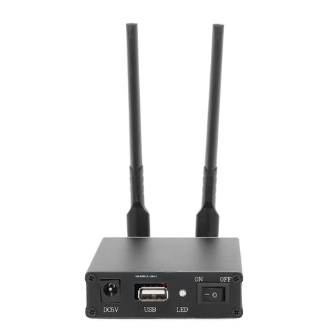 Microwave Power Amplifier Aluminum Alloy Shell High Performance 2 Antennas 2.4G 5.8G WiFi Remote Control