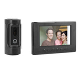 Video Intercom System 7 Inch Color LCD Wired HD Video Doorbell Door Phone System for Villa House Office Apartment 100‑240V US Plug