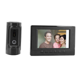 Video Intercom System 7 Inch Color LCD Wired HD Video Doorbell Door Phone System for Villa House Office Apartment 100‑240V US Plug