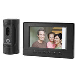 Video Intercom System 7 Inch Color LCD Wired HD Video Doorbell Door Phone System for Villa House Office Apartment 100‑240V US Plug