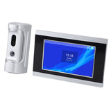 Video Doorbell Camera for Tuya 1080P HD Night Vision 2 Way Talk Wired Video Doorbell with 7 Inch TFT LCD Display for Home AC