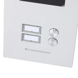 Wired Video Doorbell System 7 Inch Color HD Screen Visual Intercom Doorbell Swipe Card Intelligent Electronic Doorbell 100‑240V EU Plug