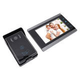 7 Inch AHD LCD Screen Wired Video Intercom Doorbell System 1080P IR Night Vision ID Card Camera Dual Way Intercom for Villa Home AC 100‑240V US Plug