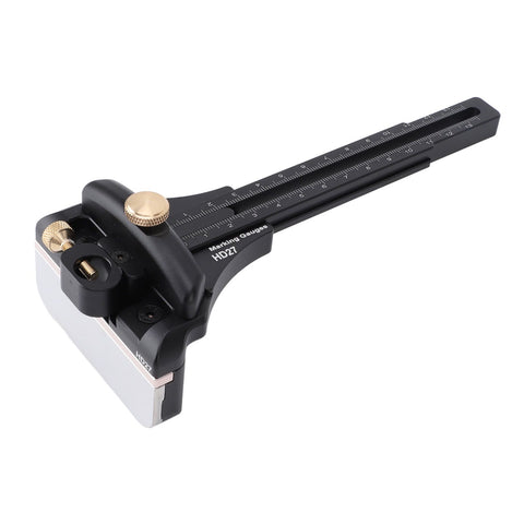 Woodworking Scriber Aluminium Alloy Multifunctional Marking Line Ruler T Type Positioning Scribing Line Drawer for Carpentry DIY Handmade