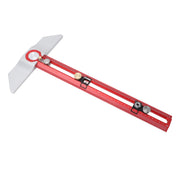 Woodworking Scriber Professional Aluminum Alloy High Accuracy 40cm T Type Woodworking Ruler for Positioning Scribing