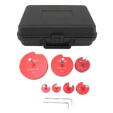 Pipe Reamer Professional Standard PVC Pipe Reamer Pipe Fitting Reamer Kit for PVC Pipe Water Lines Drain Lines 7pcs
