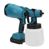 Paint Sprayer 200W 100ML Pot 3 Patterns Adjustable Flow Cordless Spray Paint Gun for Fence Furniture Wall Door EU Plug 100‑240V