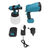 Paint Sprayer 200W 100ML Pot 3 Patterns Adjustable Flow Cordless Spray Paint Gun for Fence Furniture Wall Door US Plug 100‑240V In Australia - Darrahopens