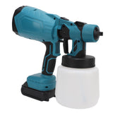 Paint Sprayer 200W 100ML Pot 3 Patterns Adjustable Flow Cordless Spray Paint Gun for Fence Furniture Wall Door US Plug 100‑240V