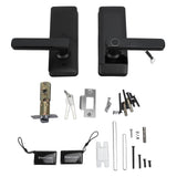 Smart Gate Lock Fingerprint Password Key APP Card Unlocking Electronic Entry Lock Biometric Door Handle In Australia - Darrahopens