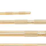 Drift Punch Set Knurled 1/4inch 3/8inch 1/2inch 5/8inch 3/4inch Brass Drift Punch Tool for Automotive Repair Gas