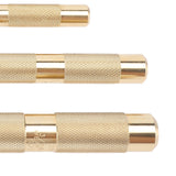 Drift Punch Set Knurled 1/4inch 3/8inch 1/2inch 5/8inch 3/4inch Brass Drift Punch Tool for Automotive Repair Gas
