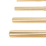 Drift Punch Set Knurled 1/4inch 3/8inch 1/2inch 5/8inch 3/4inch Brass Drift Punch Tool for Automotive Repair Gas
