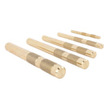 Drift Punch Set Knurled 1/4inch 3/8inch 1/2inch 5/8inch 3/4inch Brass Drift Punch Tool for Automotive Repair Gas