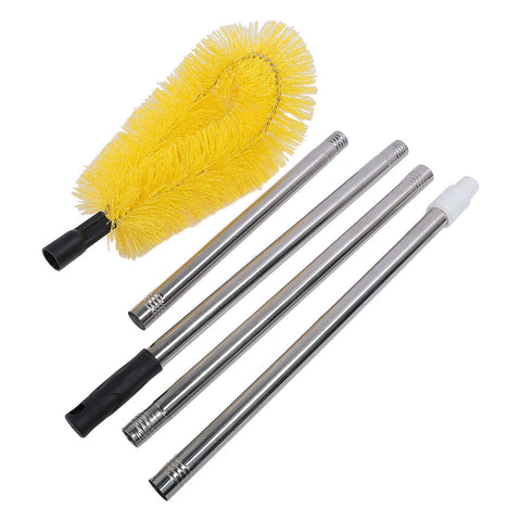 Gutter Cleaning Brush with Stainless Steel Long Rods Nylon Adjustable Gutter Cleaning Tool for Roof Dust Leaves Debris In Australia - Darrahopens