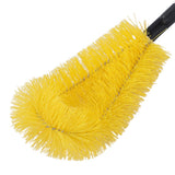 Gutter Cleaning Brush with Stainless Steel Long Rods Nylon Adjustable Gutter Cleaning Tool for Roof Dust Leaves Debris