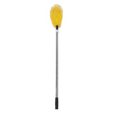 Gutter Cleaning Brush with Stainless Steel Long Rods Nylon Adjustable Gutter Cleaning Tool for Roof Dust Leaves Debris
