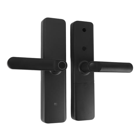 Fingerprint Entry Lock with 2 Keys 2 IC Cards Passcode Sensitive Accurate Smart Entry Door Handle for Wood Door Office Apartment Home In Australia - Darrahopens