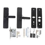 Fingerprint Entry Lock with 2 Keys 2 IC Cards Passcode Sensitive Accurate Smart Entry Door Handle for Wood Door Office Apartment Home