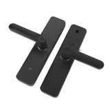 Fingerprint Entry Lock with 2 Keys 2 IC Cards Passcode Sensitive Accurate Smart Entry Door Handle for Wood Door Office Apartment Home