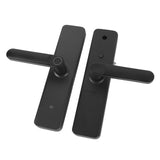 Fingerprint Entry Lock with 2 Keys 2 IC Cards Passcode Sensitive Accurate Smart Entry Door Handle for Wood Door Office Apartment Home