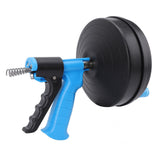 Drain Cleaning Machine 65 Manganese Steel Spring Flexible 2 Modes Plumbing Snake for 50-75mm Pipe 10m / 32.81ft Spring