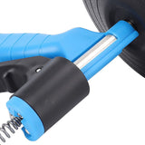 Drain Cleaning Machine 65 Manganese Steel Spring Flexible 2 Modes Plumbing Snake for 50-75mm Pipe 10m / 32.81ft Spring