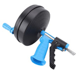 Drain Cleaning Machine 65 Manganese Steel Spring Flexible 2 Modes Plumbing Snake for 50-75mm Pipe 10m / 32.81ft Spring