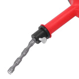 Drain Auger Manganese Steel Spring Multipurpose Plumbing Pipe Unblocker Clog Remover for Kitchen Bathroom Red 5m / 16.4ft Spring