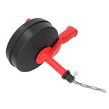Drain Auger Manganese Steel Spring Multipurpose Plumbing Pipe Unblocker Clog Remover for Kitchen Bathroom Red 7.5m / 24.6ft Spring
