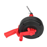 Drain Auger Manganese Steel Spring Multipurpose Plumbing Pipe Unblocker Clog Remover for Kitchen Bathroom Red 7.5m / 24.6ft Spring