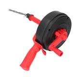 Drain Auger Manganese Steel Spring Multipurpose Plumbing Pipe Unblocker Clog Remover for Kitchen Bathroom Red 7.5m / 24.6ft Spring