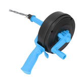 Drain Snake High Hardness 65 Manganese Steel Double Modes Plumbing Drain Auger for Toilet Kitchen Bathroom 7.5m / 24.6ft