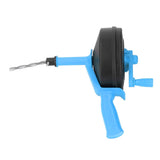 Drain Snake High Hardness 65 Manganese Steel Double Modes Plumbing Drain Auger for Toilet Kitchen Bathroom 10m / 32.8ft