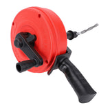 Drain Auger 65 Manganese Steel High Hardness Double Modes Plumbing Drain Auger Clog Remover for Toilet Kitchen Bathroom 5m / 16.4ft Spring