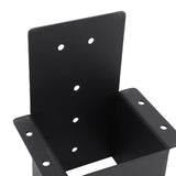 Pergola Bracket Carbon Steel High Strength Black Powder Coating Pergola Post Top Rafter Bracket for Porches Cabanas