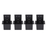 Pergola Bracket Carbon Steel High Strength Black Powder Coating Pergola Post Top Rafter Bracket for Porches Cabanas