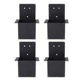 Pergola Bracket Carbon Steel High Strength Black Powder Coating Pergola Post Top Rafter Bracket for Porches Cabanas
