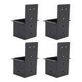 Pergola Bracket Carbon Steel High Strength Black Powder Coating Pergola Post Top Rafter Bracket for Porches Cabanas