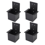 Pergola Bracket Carbon Steel High Strength Black Powder Coating Pergola Post Top Rafter Bracket for Porches Cabanas