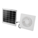 6in Solar Exhaust Fan White Round 8W Solar Panel Fan for Ventilation Cooling Bathroom Kitchen