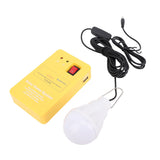 Solar Power Panel Generator Kit with USB Charging Cable LED Flashlight for Home/Outdoors