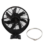 Wood Stove Fan Heat Powered Fireplace Fan with Protective Cover Aluminum Alloy Freestanding Wall Mount Manual 360 Degree Adjustment Angle In Australia - Darrahopens