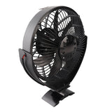 Wood Stove Fan Heat Powered Fireplace Fan with Protective Cover Aluminum Alloy Freestanding Wall Mount Manual 360 Degree Adjustment Angle