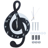 Innovative Musical Note Electronic Wall Clock Fashionable Silent Quartz Clock for Children Room In Australia - Darrahopens
