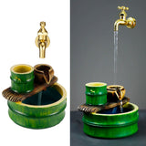 Rockery Flowing Water Floating Faucet Desktop Decoration Home Office Table Ornament