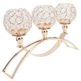 Crystal Candlestick Golden Candle Holders Ornaments for Home Party Table Decorations In Australia - Darrahopens